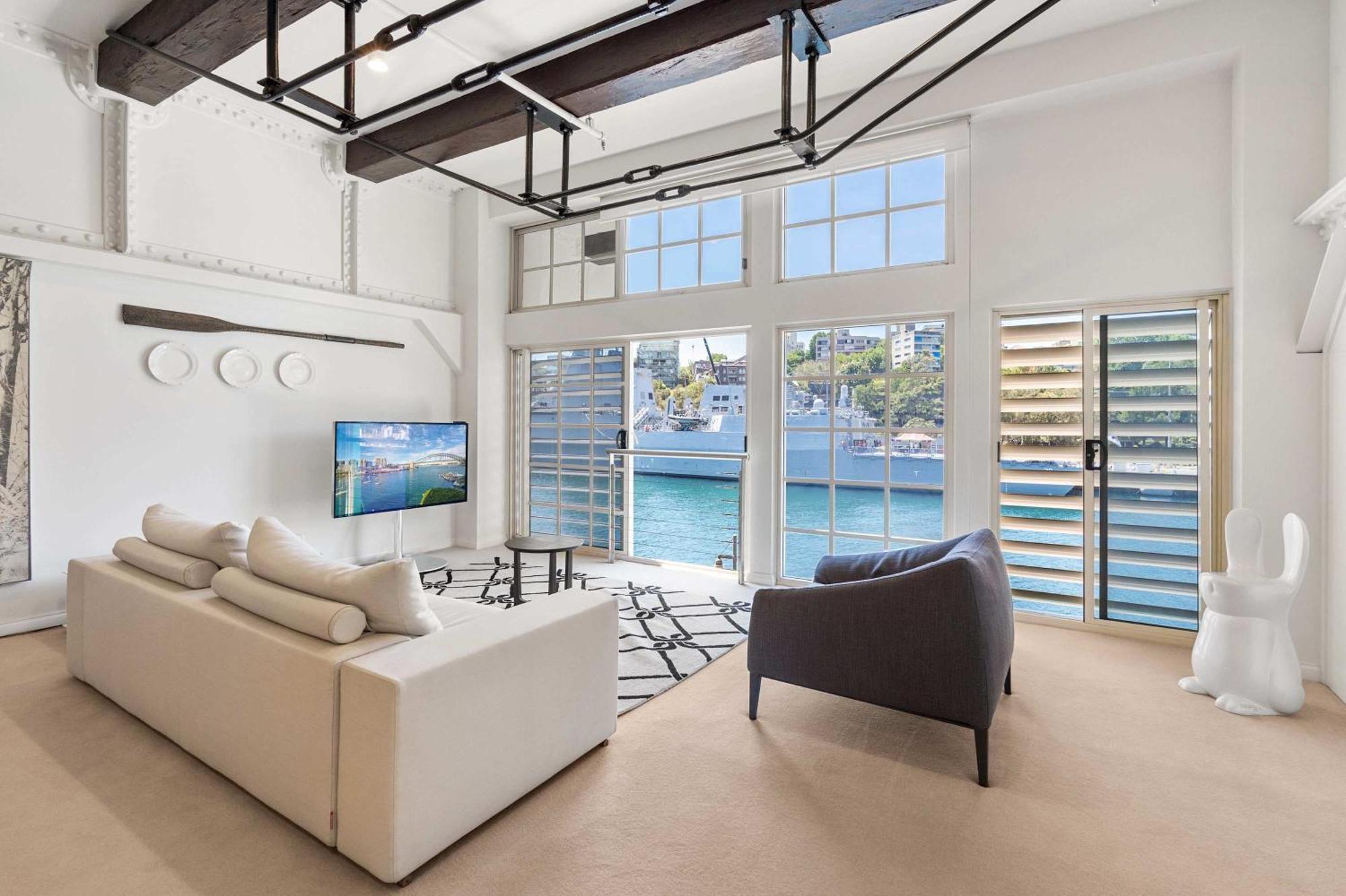 시드니 Spacious Waterfront Luxury At Woolloomooloo Wharf 아파트 외부 사진